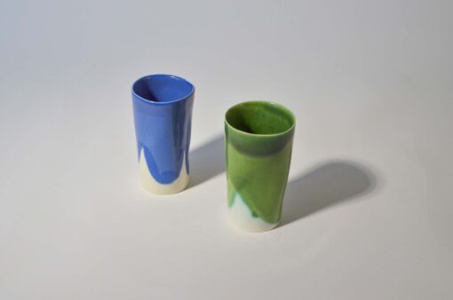 Cups set 2x300ml green and blue - Image 3