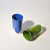 Cups set 2x300ml green and blue