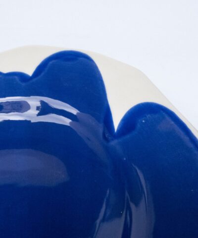 porcelain deep plate in blue