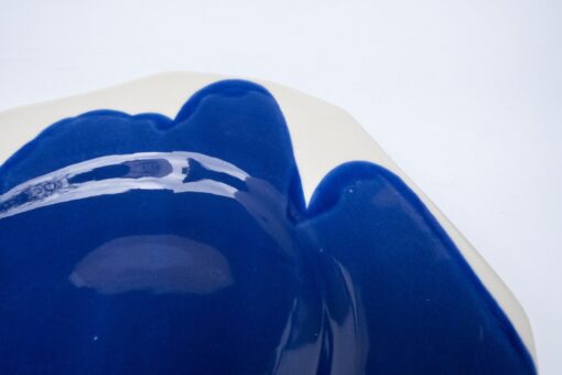 porcelain deep plate in blue
