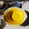 porcelain deep plate yellow