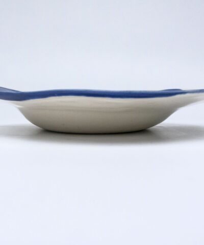 porcelain deep plate blue