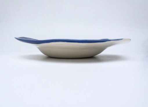 porcelain deep plate blue