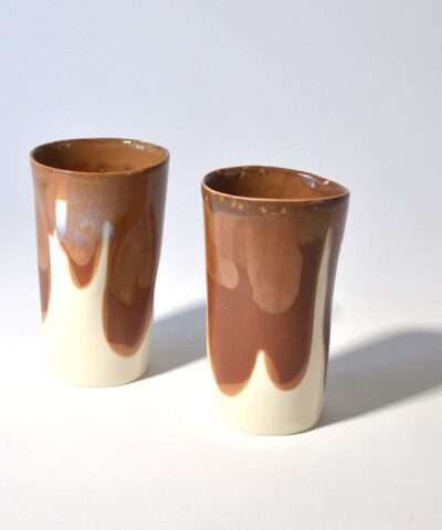 Cups set 2x300ml hazelnut
