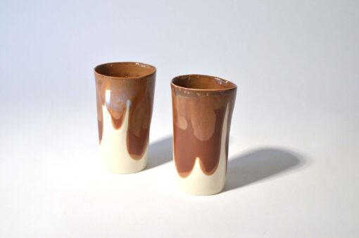 Cups set 2x300ml hazelnut
