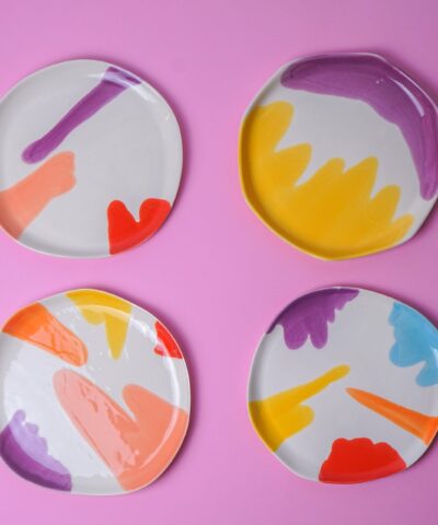 MULTICOLORED plates set 1