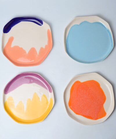 MULTICOLORED plates set 2