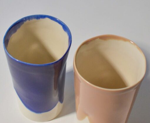 Cups set 2x300ml mocha mousse and blue - Image 4