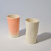 Cups set 2x300ml pink and white