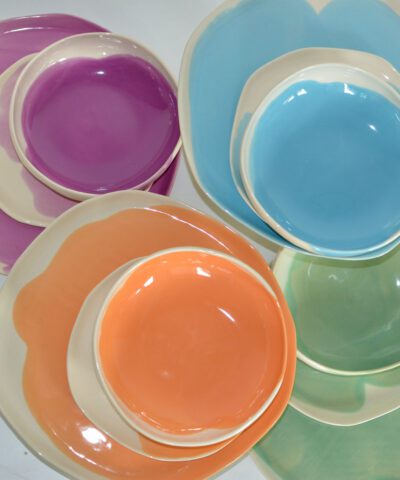 color dinnerware set