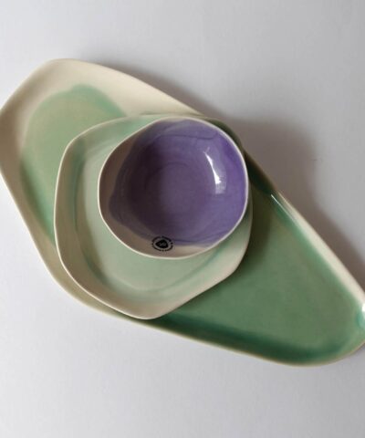 SAGE GREEN platter set