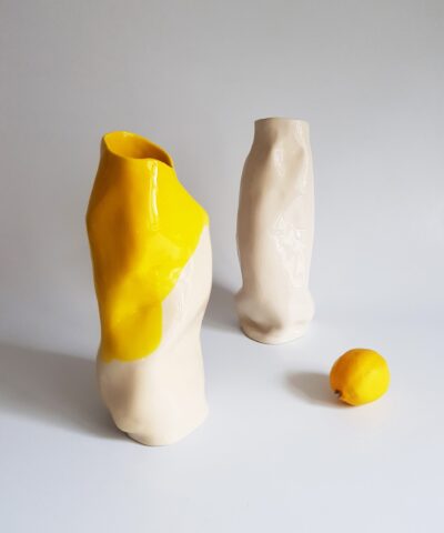 YELLOW PORCELAIN VASE