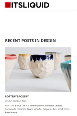 cups by Pottery and Poetry fetured in ITSLIQUID.com